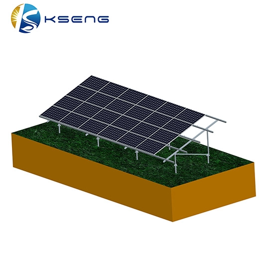 Sistema di staffe di montaggio a terra solare a forma di N