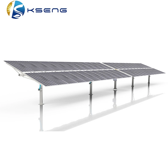 Sistema di inseguimento solare monoasse a pannello solare Dual-Portratit