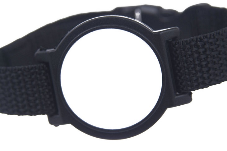 Black Nylon Wristband RFID Bracelet