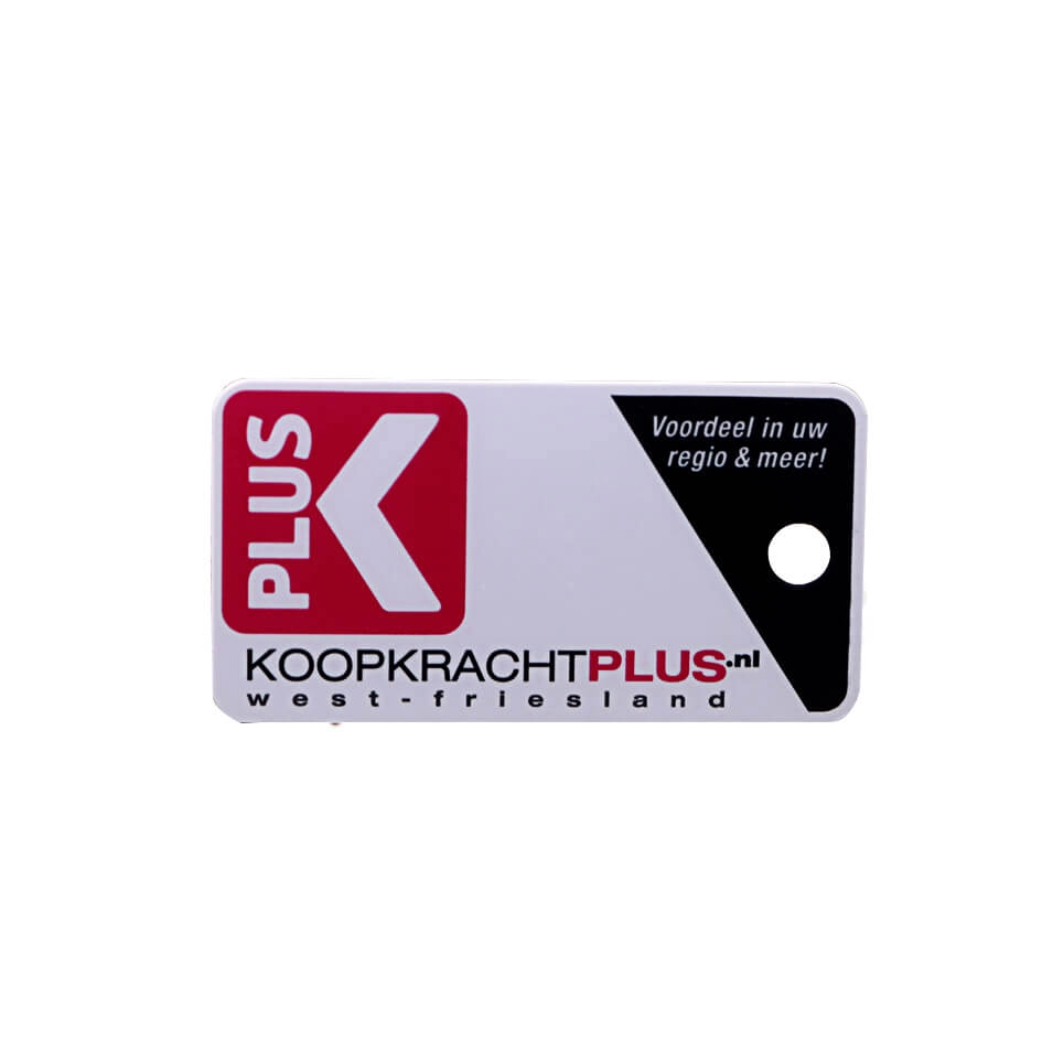 CR80 30 Mil 3-Up in PVC Key Tag Gift Cards