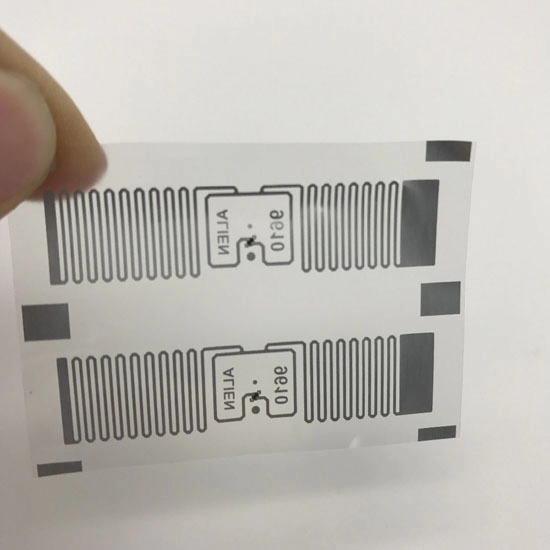 Inlay a secco RFID autoadesivo HF UHF a lungo raggio