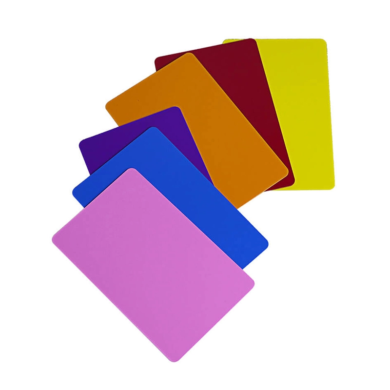Carte in PVC CR80 vuote colorate in plastica