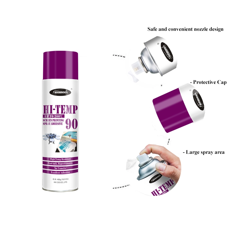 Sprayidea 90 Adesivo spray trasparente per serigrafia a rapida essiccazione