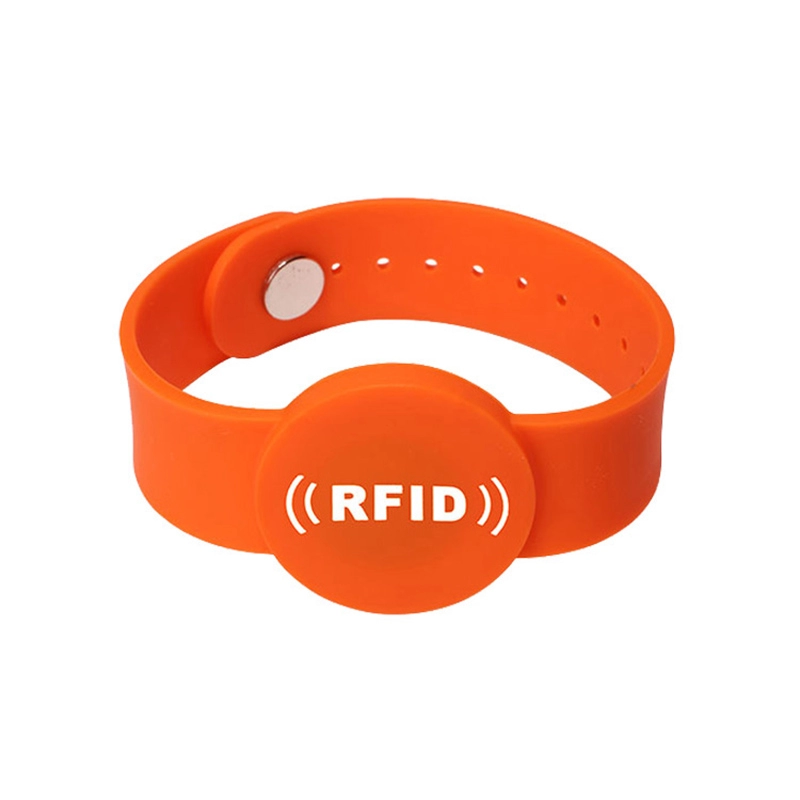 Braccialetti antimanomissione RFID in silicone regolabili