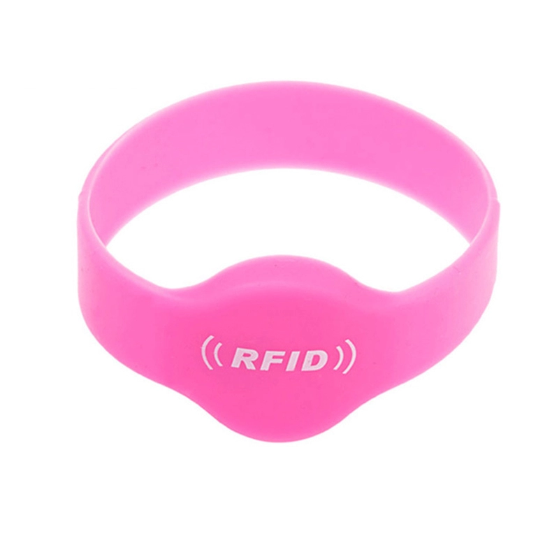 Braccialetti in silicone rosa RFID FM08 da 13,56 Mhz