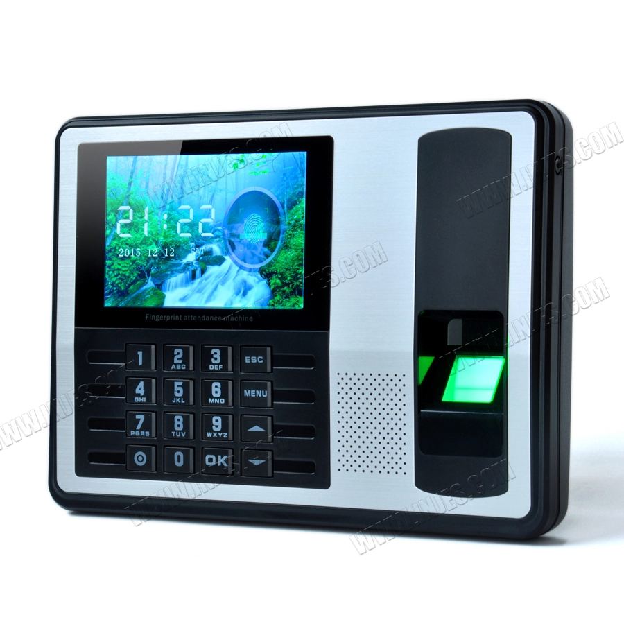 Sistema di rilevazione presenze biometrico con grande schermo LCD a colori di rete RJ45