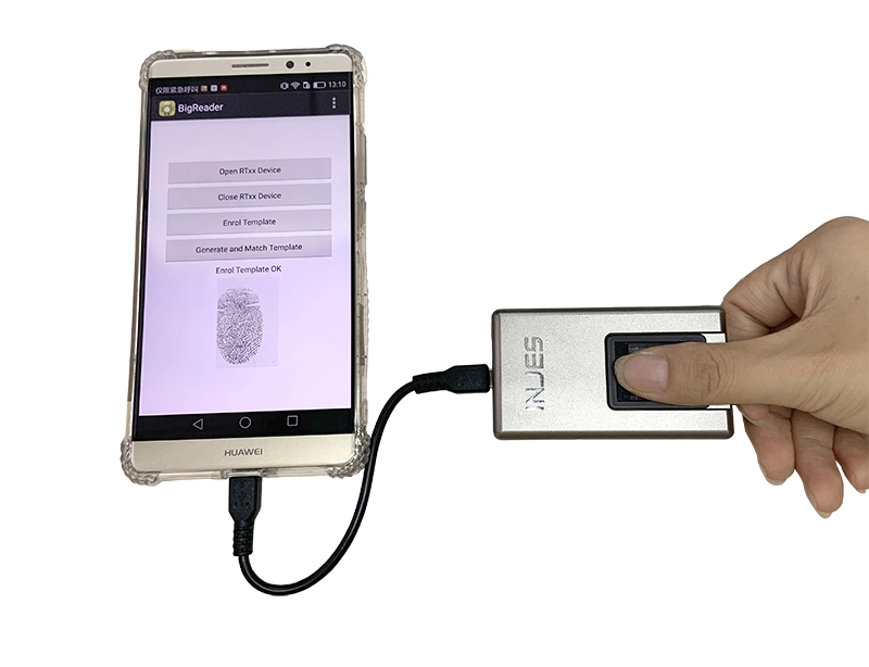 Sistema di scanner per impronte digitali USB FAP20 con codice APK PHP Linux per applicazione Office