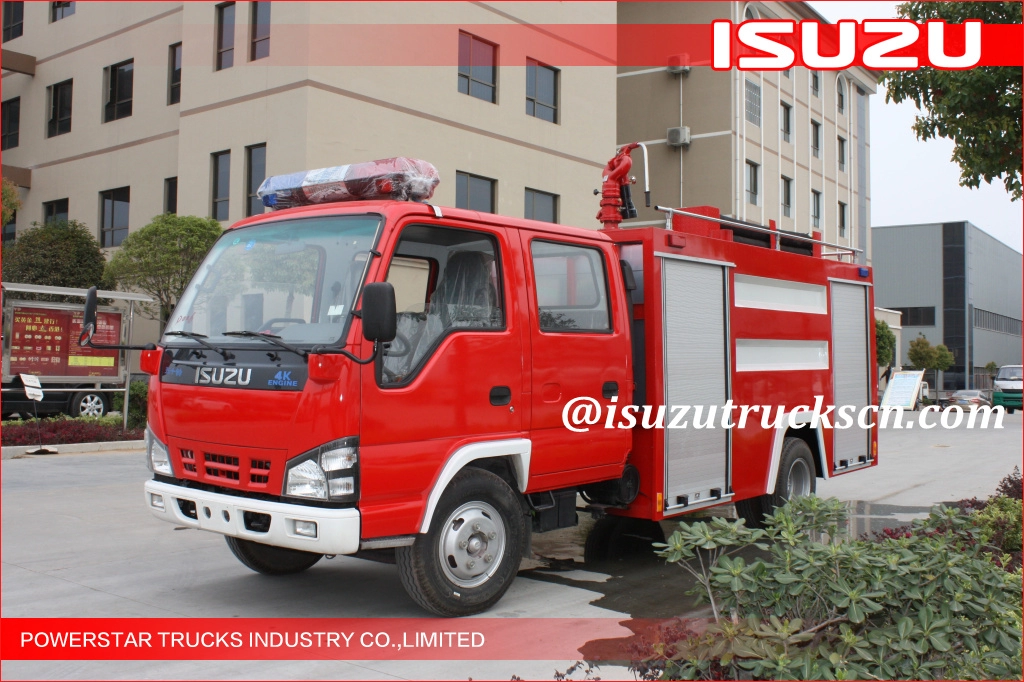 Fornitore di qualità della Nigeria 2000L ISUZU Water Fire Trucks Water Mist