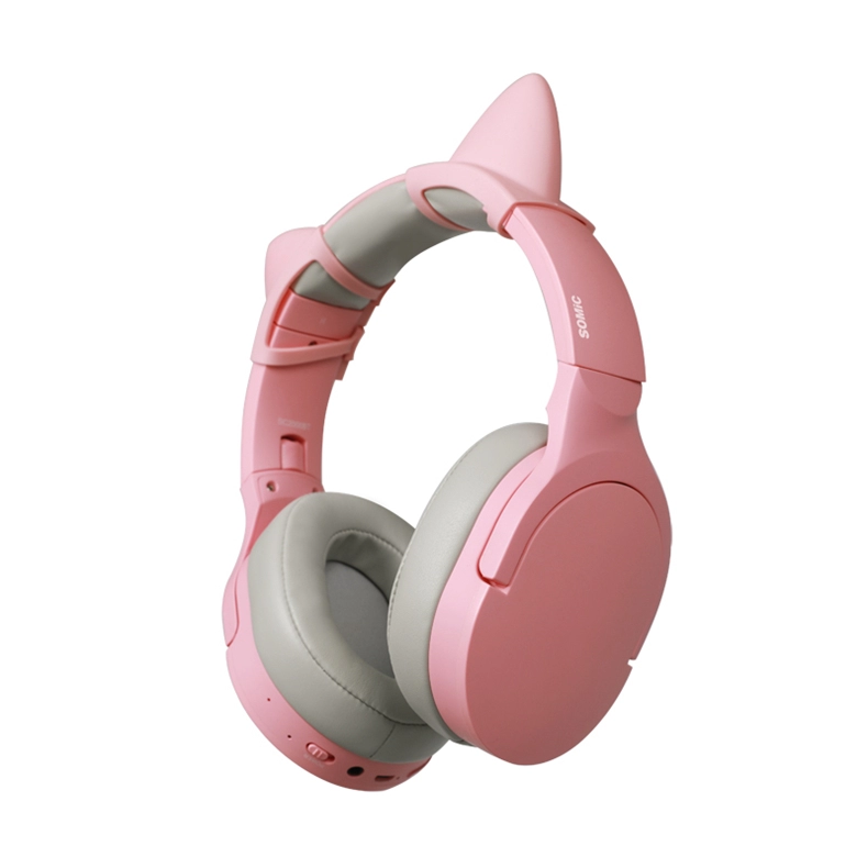 Somic SC2000 Pink HIFI over the ear cuffie bluetooth wireless