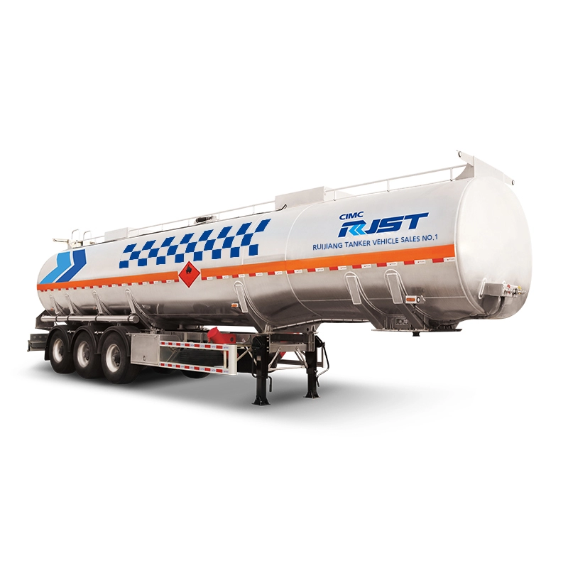 Semirimorchio cisterna per liquidi in alluminio senza trave ausiliaria - CIMC RJST Camion per liquidi
