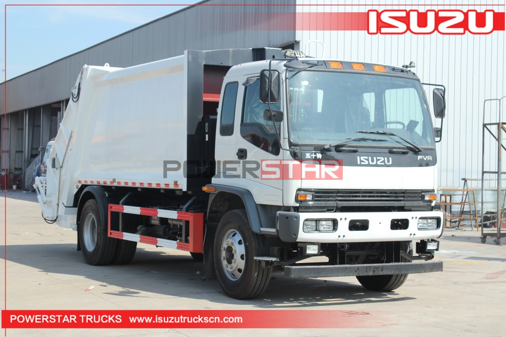 14Cbm Angola 4x2 giapponese Isuzu fvr compattatore di rifiuti per camion della spazzatura