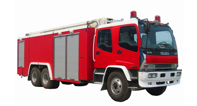 Camion dei pompieri della torre dell'acqua di Isuzu di altezza di 15 m per il lavoro aereo