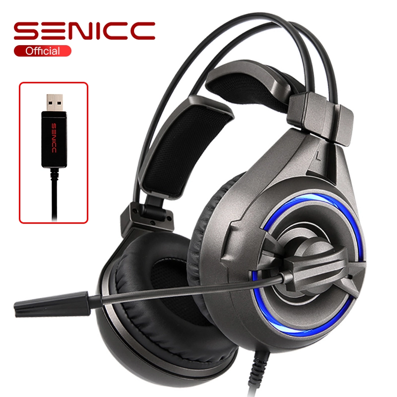 Cuffie SENICC A6 Cuffie per videogiochi audio USB di alta qualità all'ingrosso