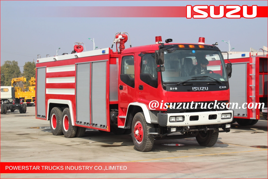 6*4 Africa Ghana 12000L camion dei pompieri Isuzu schiuma d'acqua fornitore di veicoli antincendio