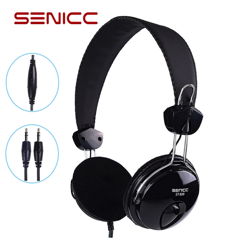 Prezzo di fabbrica all'ingrosso SENICC ST-808 cuffie stereo per pc con auricolare da 3,5 mm