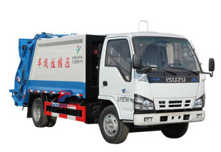 5 tonnellate città usato compattatore di rifiuti camion Isuzu camion