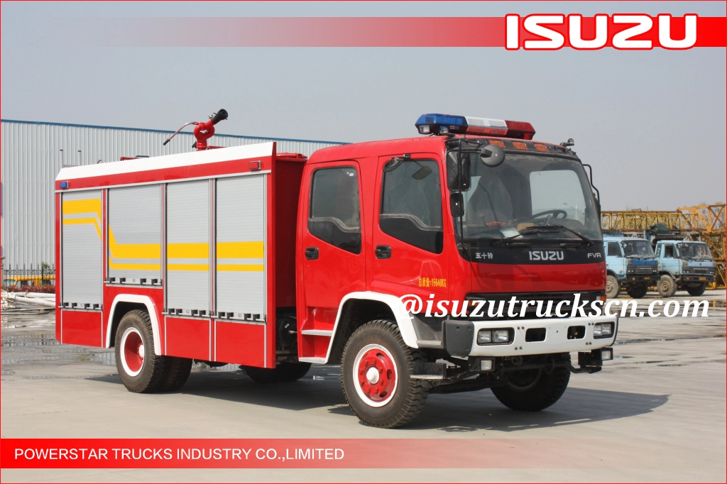 Veicolo antincendio giapponese Isuzu FVR di 4x2 6000L Nigeria prezzo della schiuma dell'acqua per la vendita