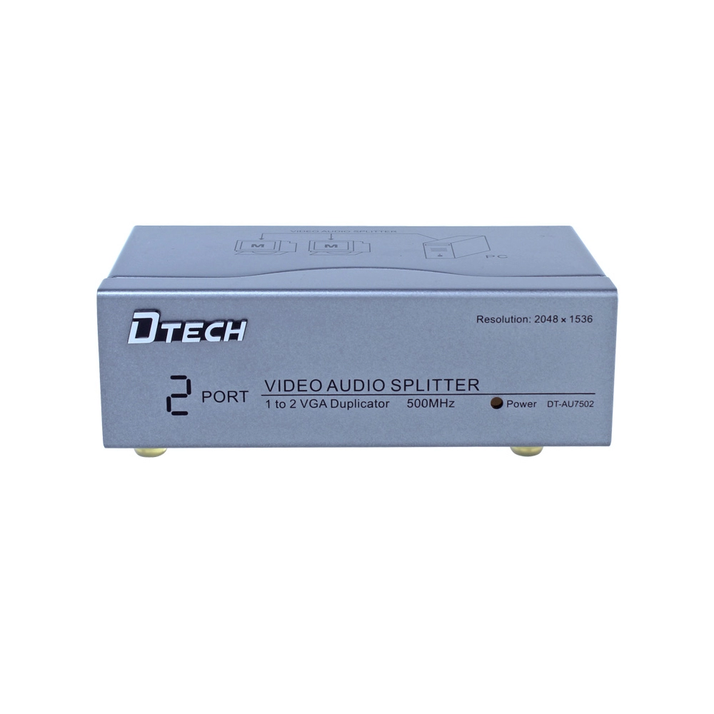 DT-AU7502 SPLITTER AUDIO VGA DA 1 A 2 500 MHZ
