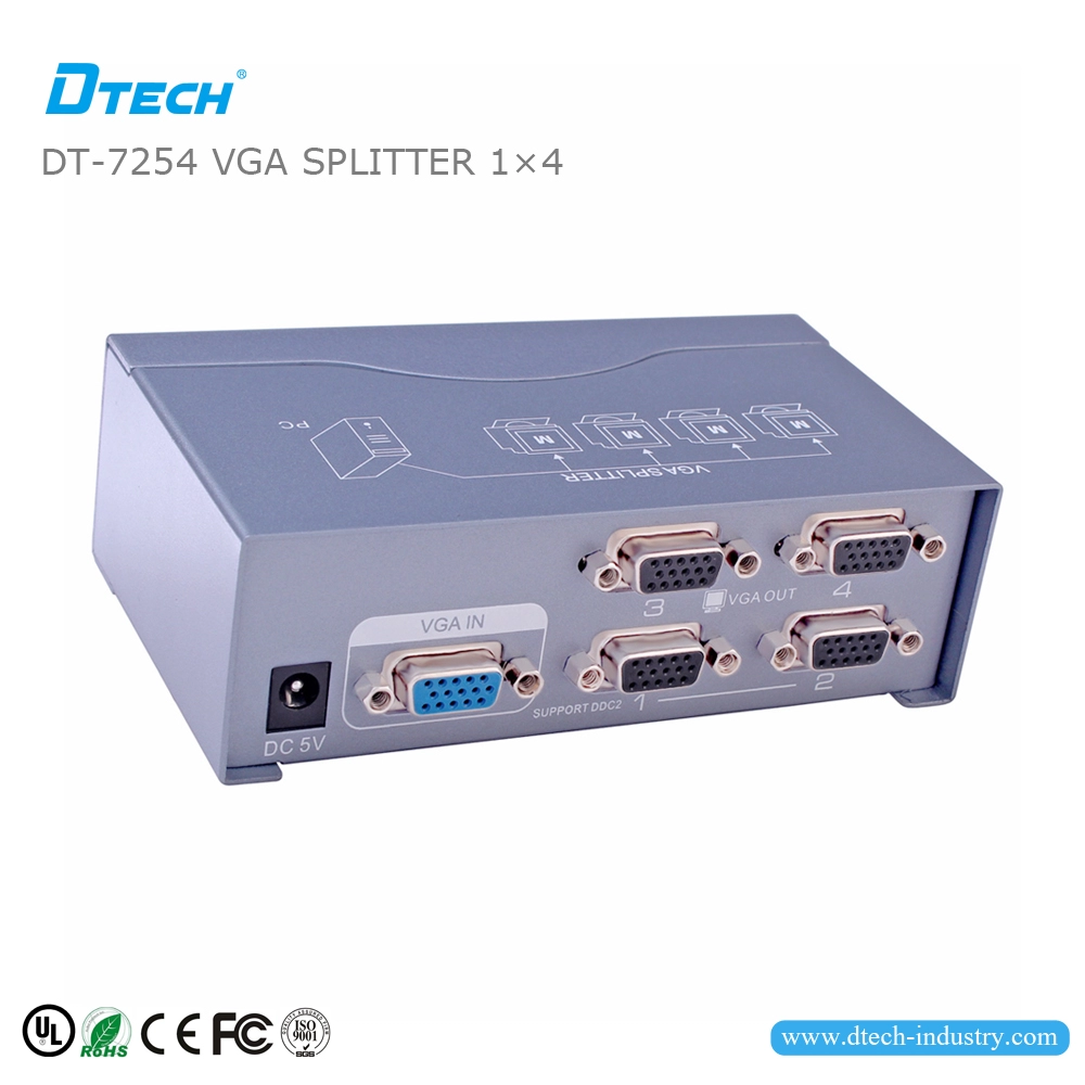 DT-7254 SPLITTER VGA 1 A 4 250 MHZ