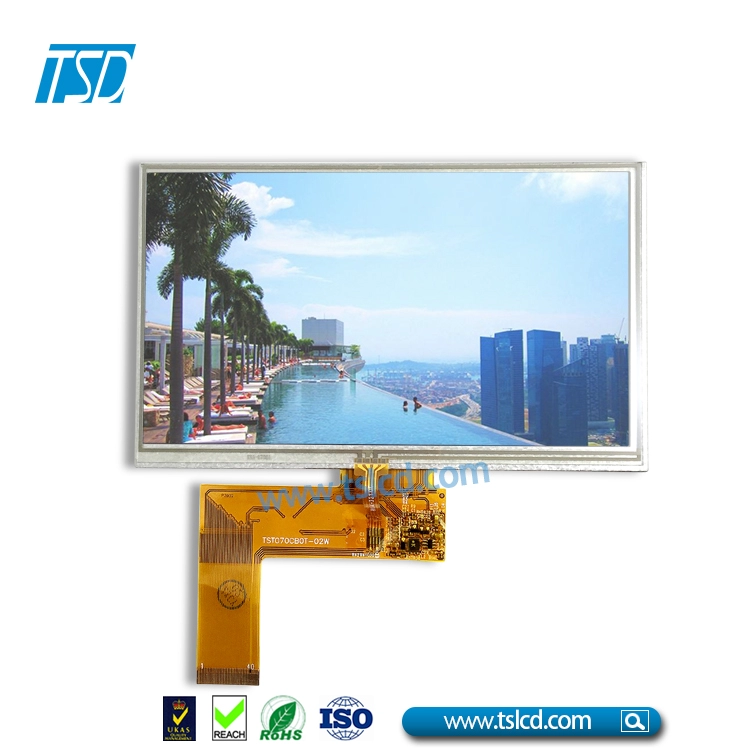 Display LCD TFT da 7” ad alta luminosità con RTP 4wries