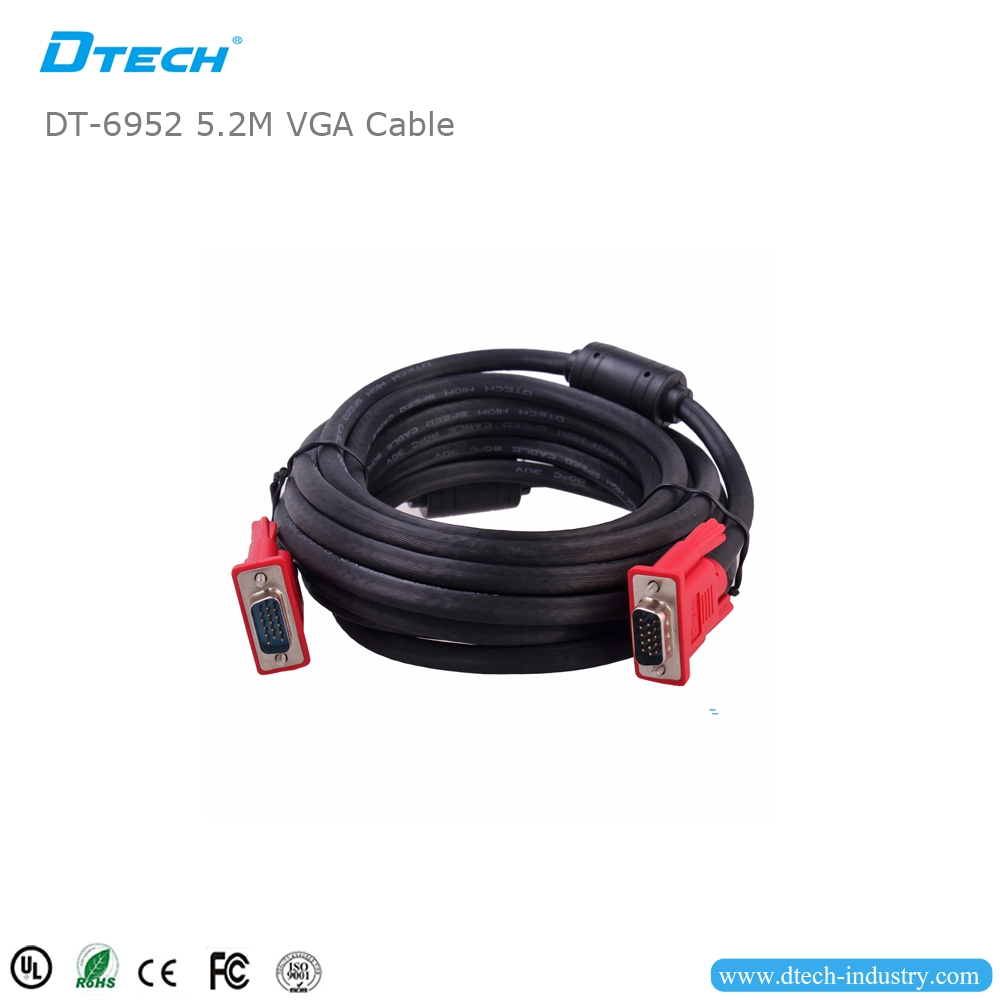 DTECH DT-6952 Cavo VGA 3+6 5,2 M VGA