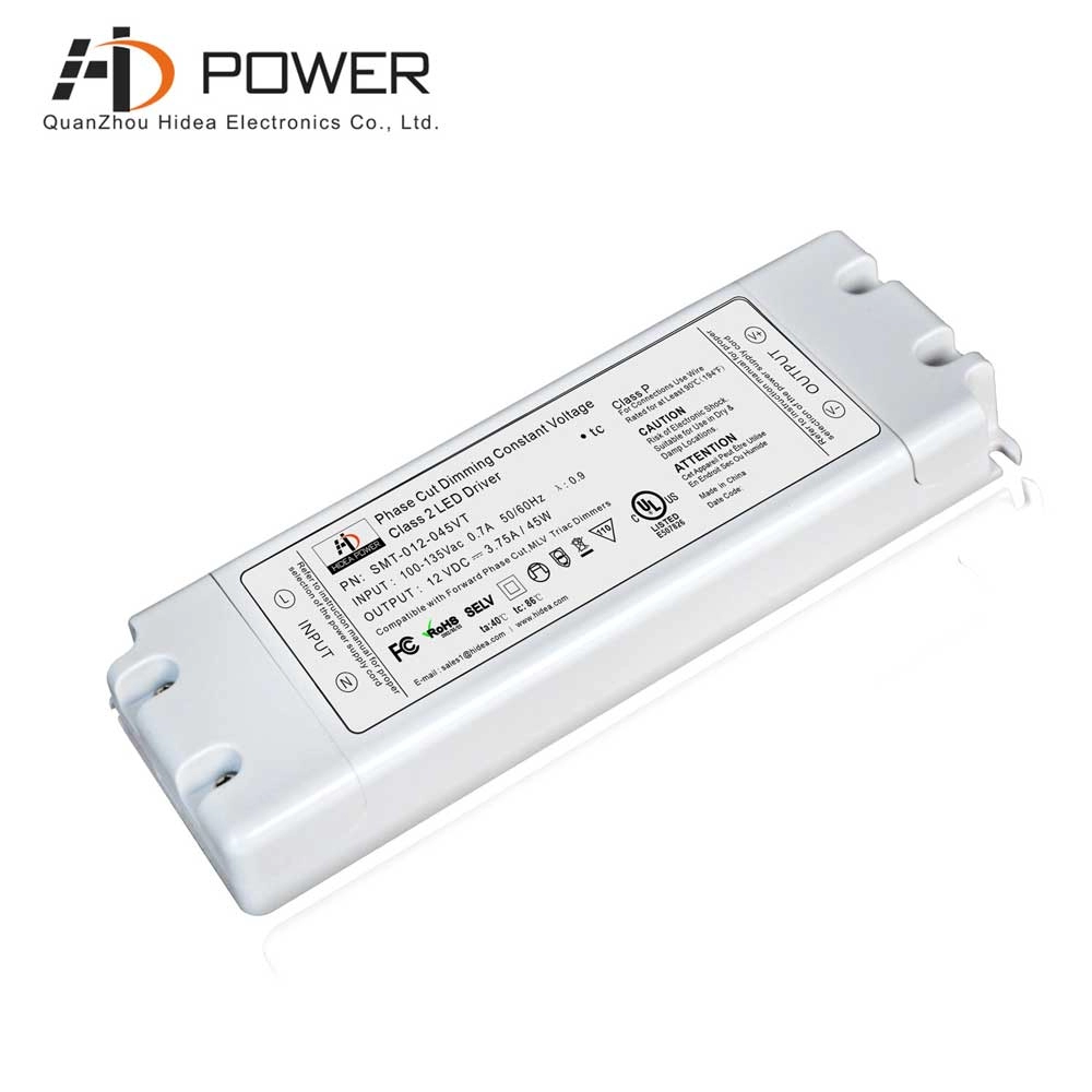 IP20 45w 12vdc Dimmerabile Led Driver SAA Strisce Led a Tensione Costante