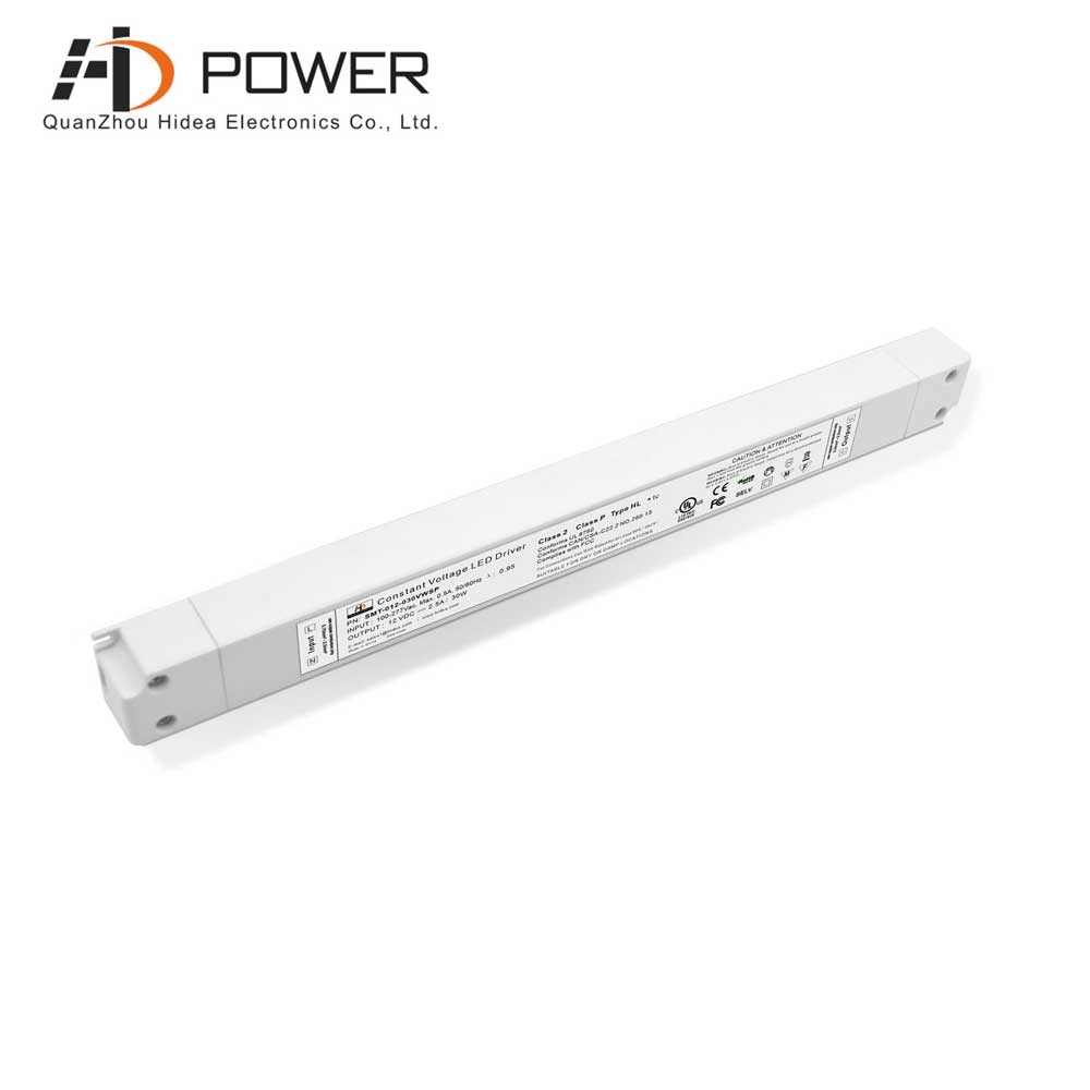 alimentatore per strisce led 12vdc 30w di forma sottile