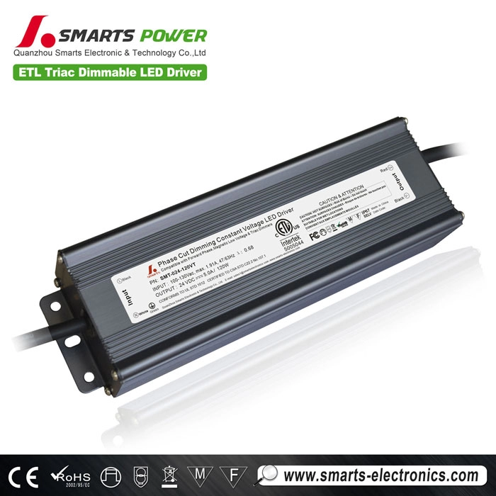driver LED dimmerabile triac ad alta potenza 24v 120w per lampada da esterno
