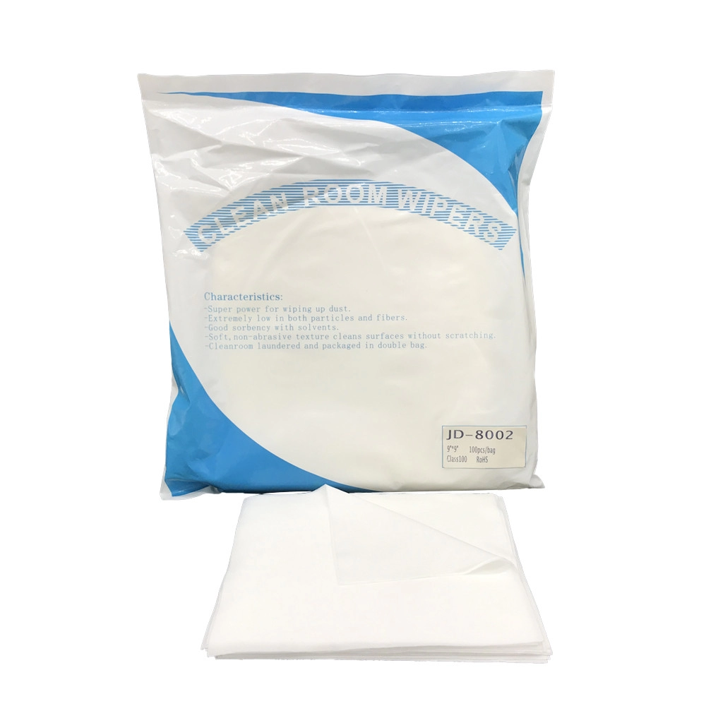 Salviette per camere bianche 6X6 Salviette per la pulizia in microfibra di nylon 70% poliestere 30%.