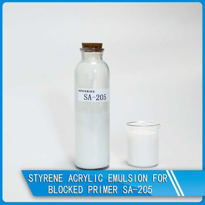 Emulsione acrilica stirene per primer bloccato SA-205