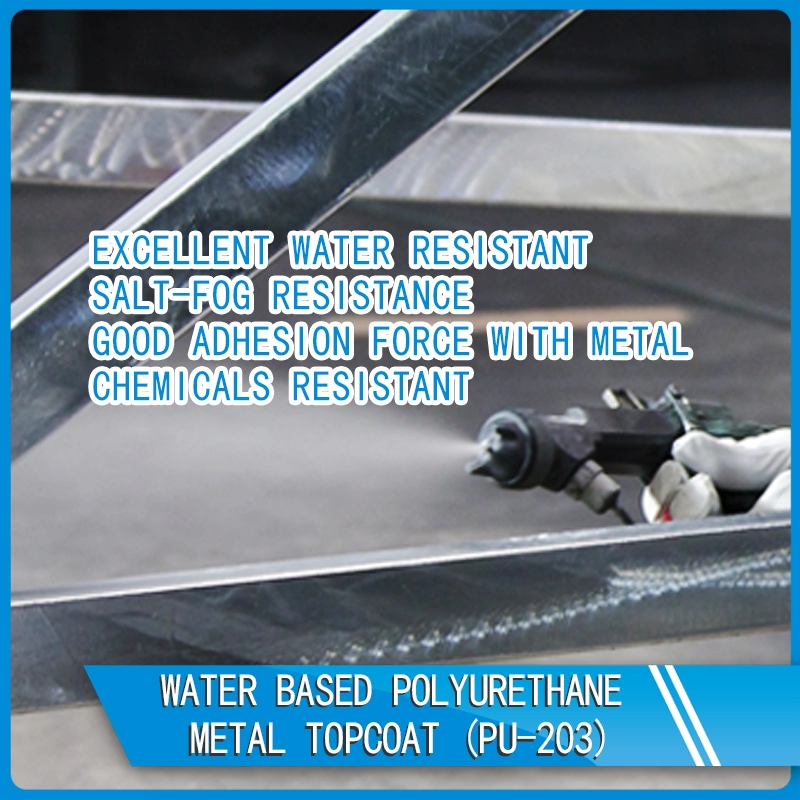 Smalto metallico poliuretanico a base d'acqua PU-203
