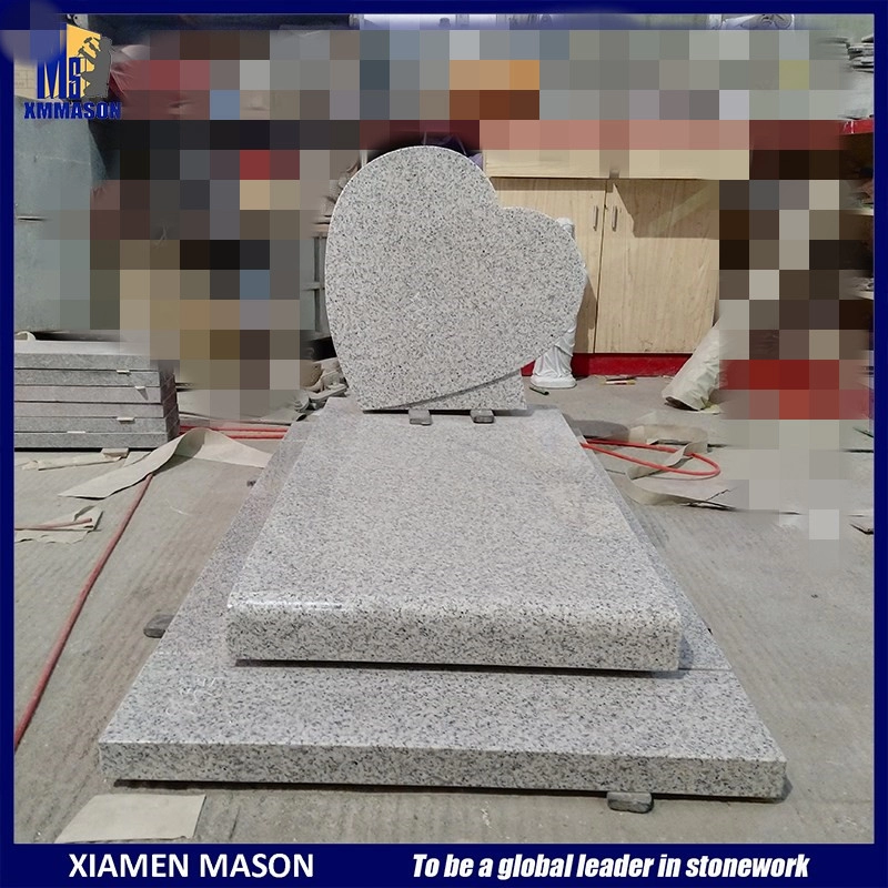 Mason Natural Stone Star White Buon prezzo Heart Headstone in vendita