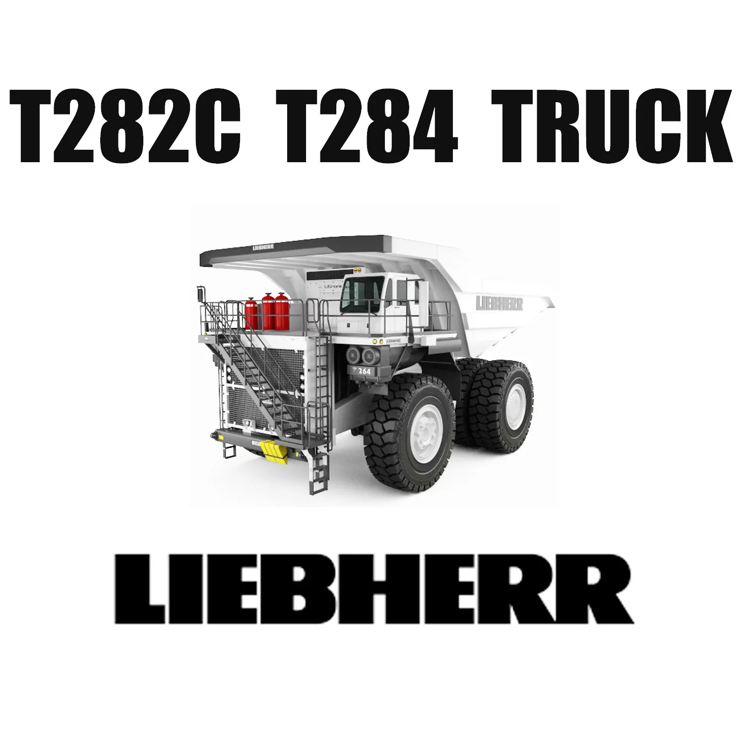 I camion Liebherr T282C T284 funzionano su superfici minerarie con pneumatici per movimento terra 59/80R63
