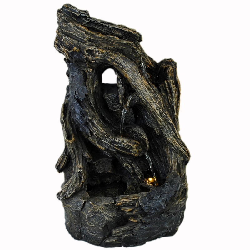 Aqua Creations Twisted Woodland Falls Water Feature con luci a LED