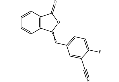 2-fluoro-5-[(3-osso-1(3H)-isobenzofuranilidene)metil]-benzonitrile