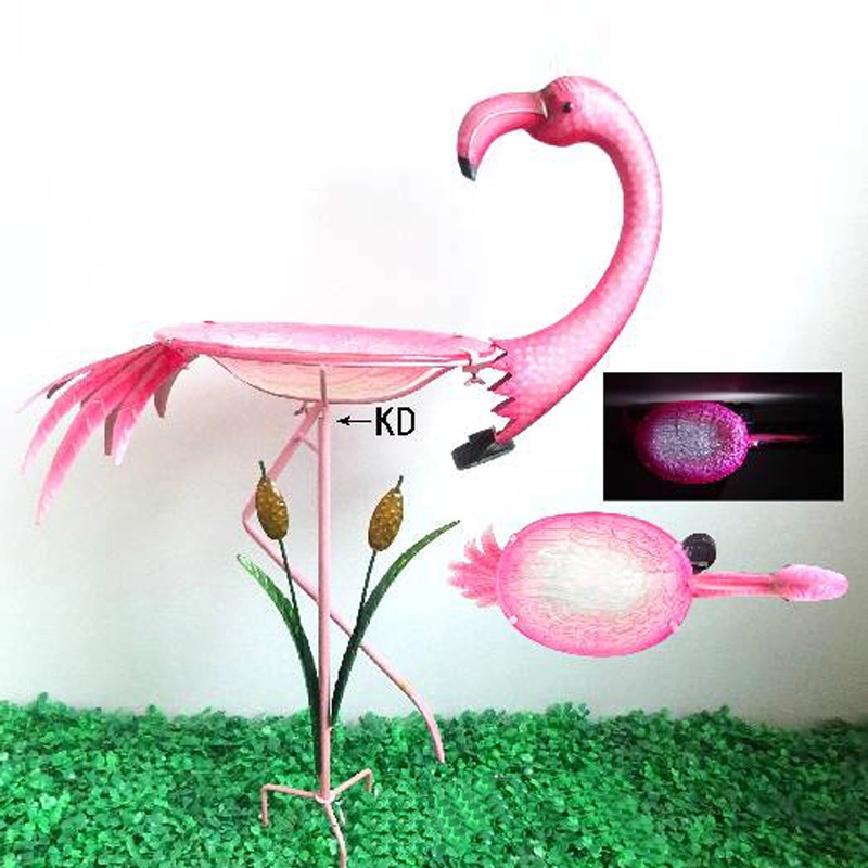 Flamingo Solar Led mangiatoia per uccelli Bubblers palo