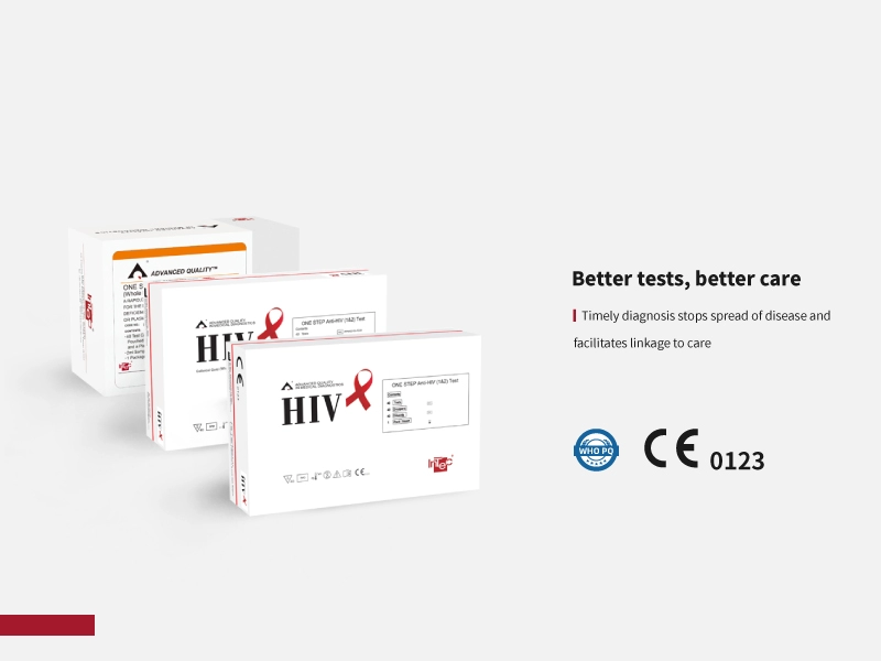 Test anti-HIV in un solo passaggio (1 e 2).