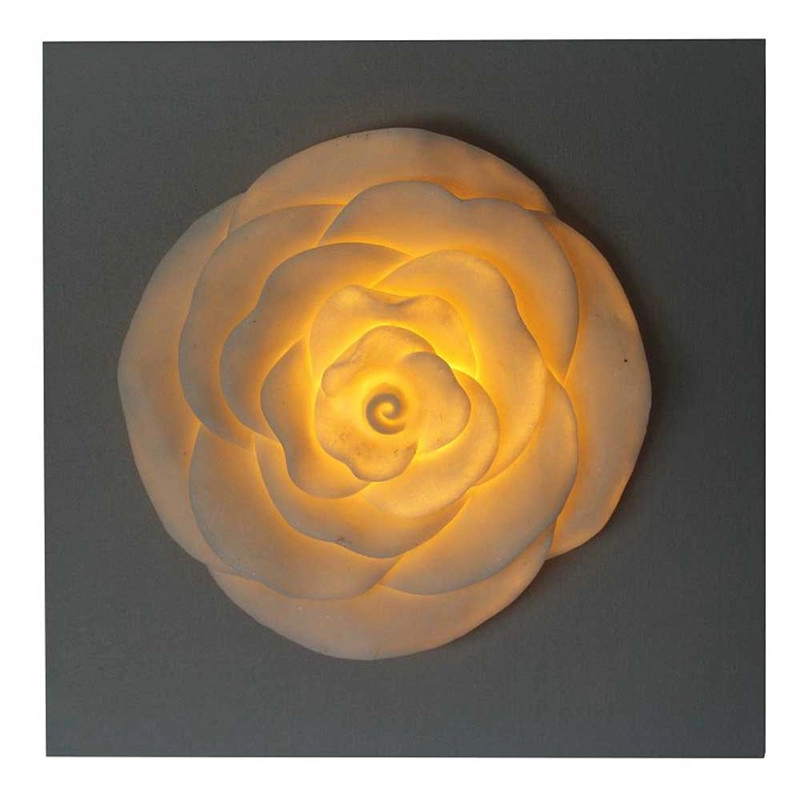 Rose Design Decorativo in Legno MDF per Artigianato con Luci LED per Decorazione