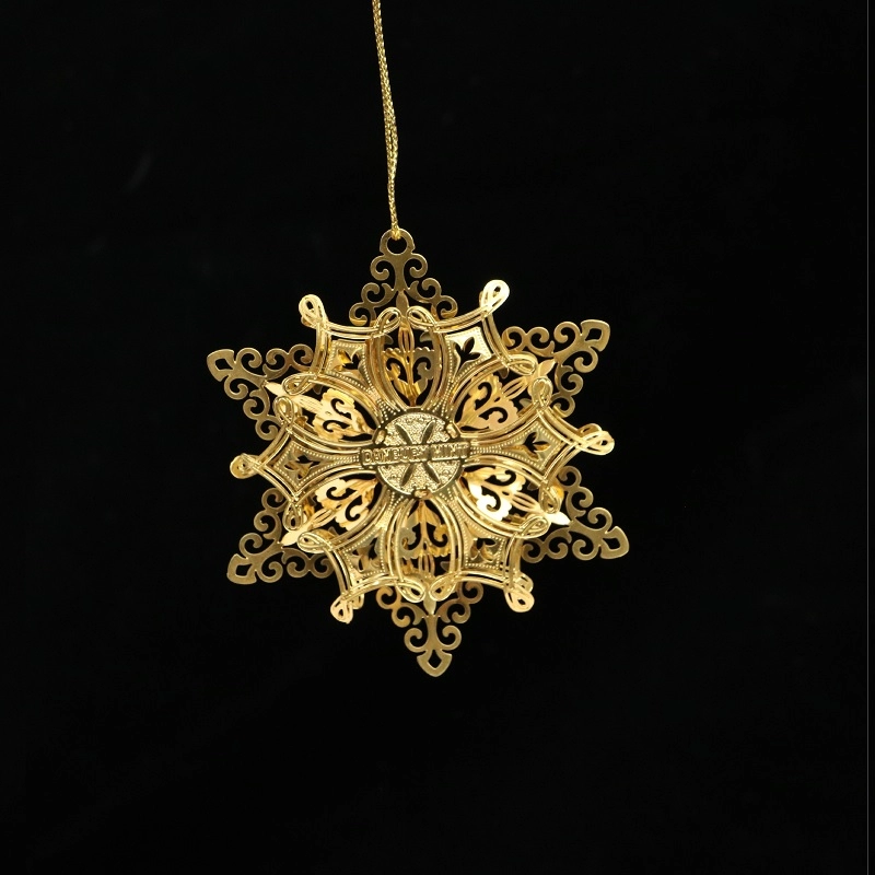 Decorazione natalizia Ornamento in metallo personalizzato per albero di Natale