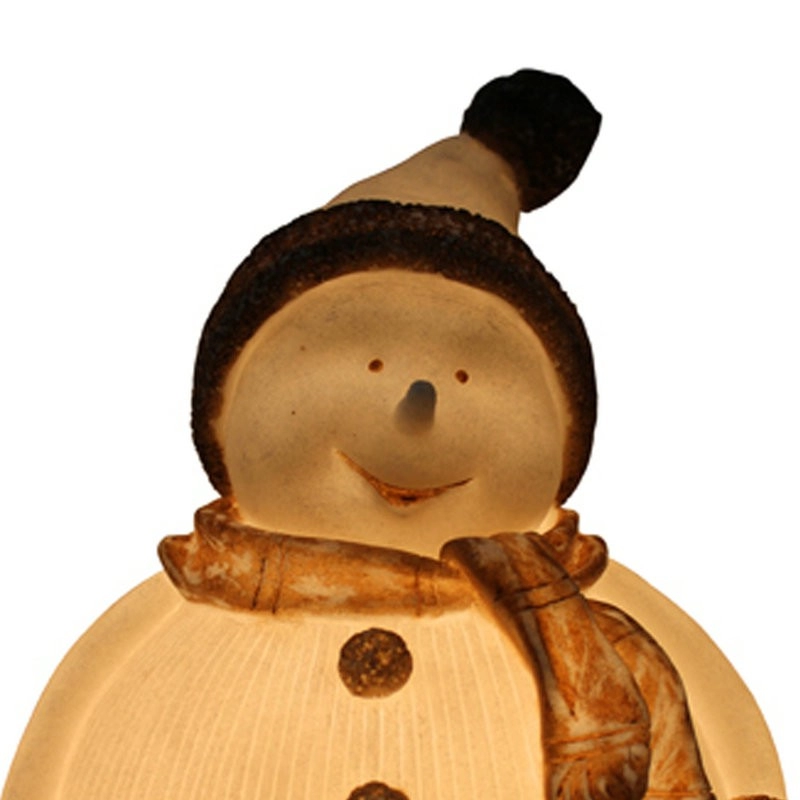 Lampada da pupazzo di neve a coste di Natale bianca più venduta per uso interno