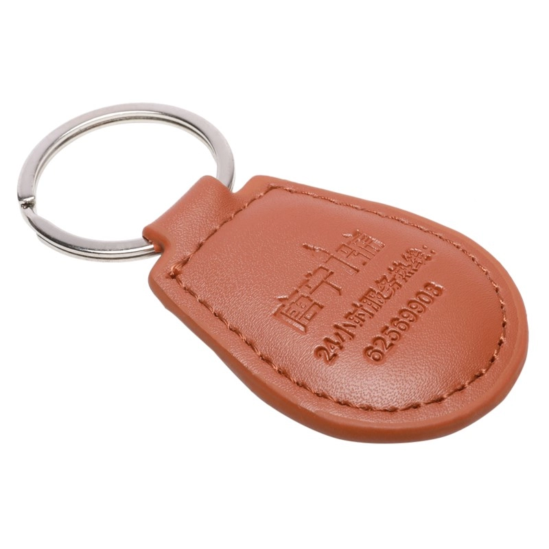RFID NFC ISO 1443A Portachiavi in pelle Portachiavi per il trasporto pubblico
