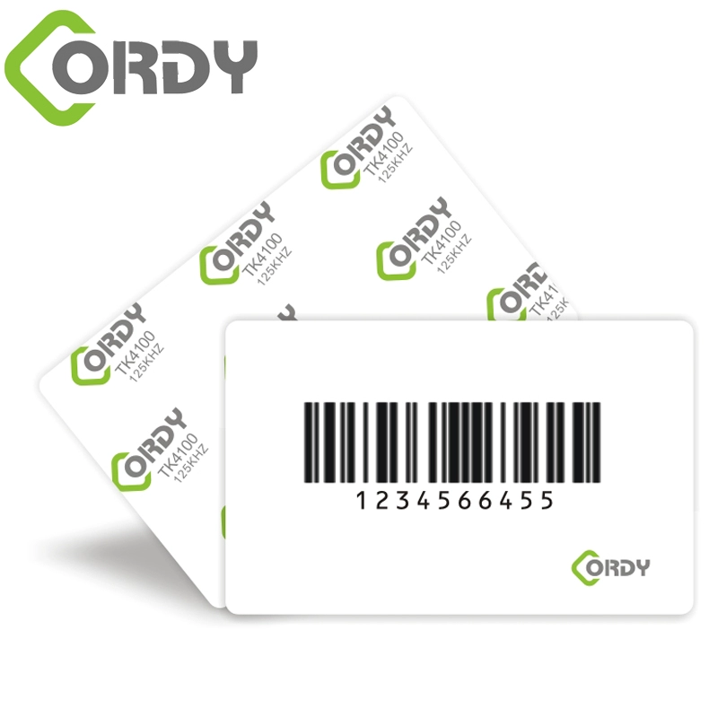 Carta con codice a barre RFID doppia card