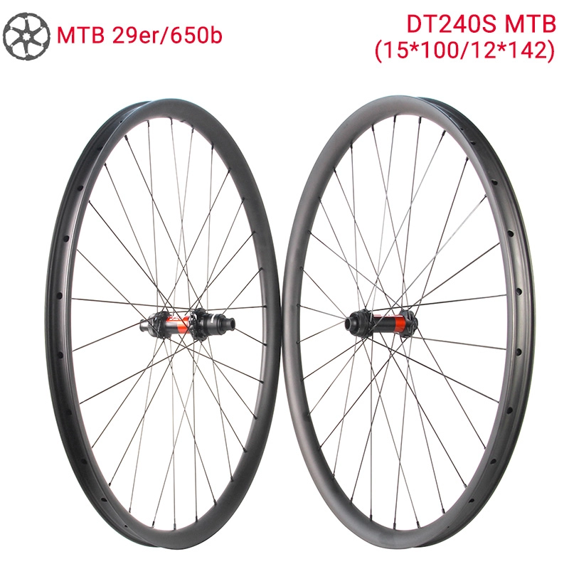 Ruote in carbonio per mountain bike in carbonio leggero con mozzi MTB DT240S