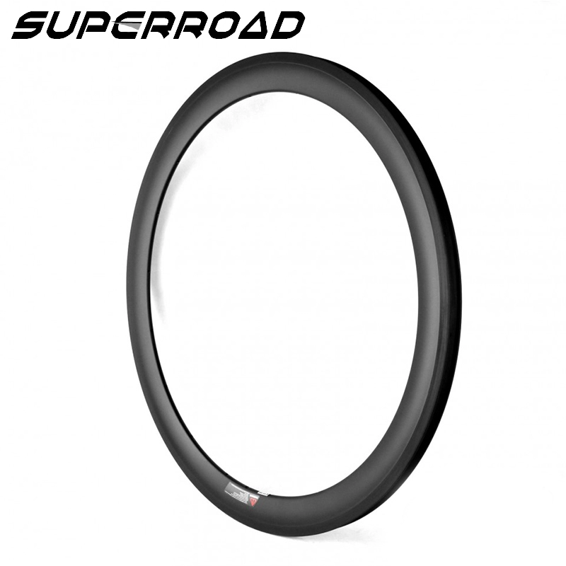 Cerchi tubolari per bici da strada con cerchio in carbonio 650c da 23 mm di larghezza e 50 mm di profondità