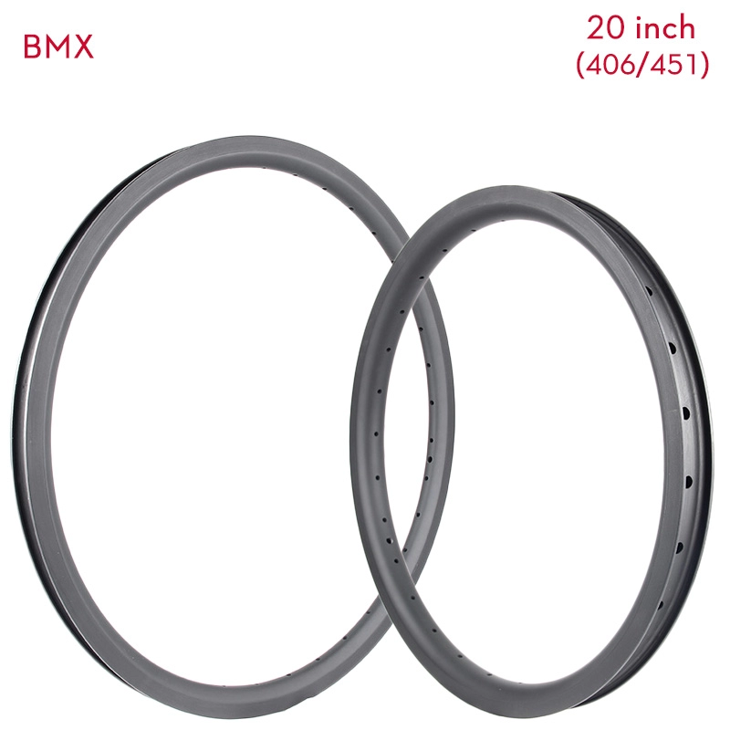 Cerchi BMX in carbonio da 20 pollici (406 mm/451 mm) Cerchio bici BMX Pro