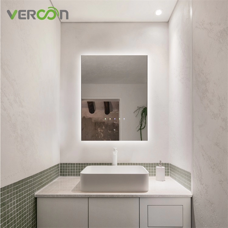 Smart Mirror Hospitality Bagno LED Specchio cosmetico Display antiappannamento