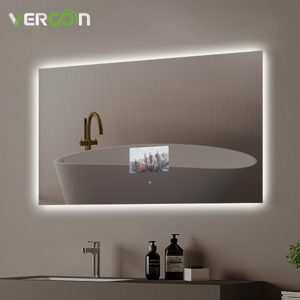 Specchio da bagno intelligente retroilluminato con Android OS 11 e touch screen da 10,1 pollici