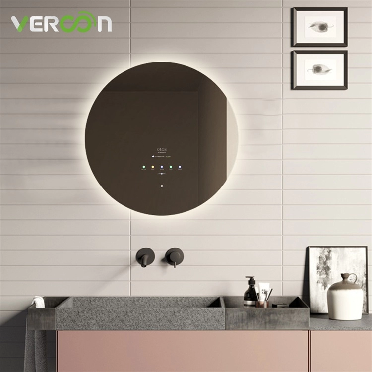 Specchio da bagno Smart Vercon Specchio LED rotondo Amazon