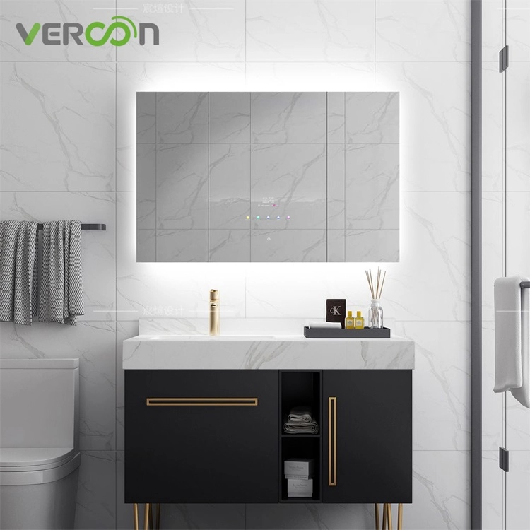 Specchio cosmetico a parete per bagno Specchio touch Android Specchio intelligente con WIFI