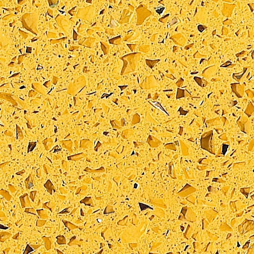 OP1802 Quarzo artificiale di colore giallo stellare per il piano della cucina dell'armadio